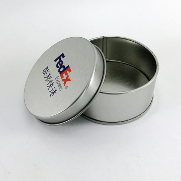 Boîte de thé noire de bidon de café de petit rond en métal fait sur commande en métal de catégorie comestible