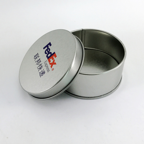 مخصص الغذاء الصف المعدنية الصغيرة جولة البن تين الشاي الأسود القصدير