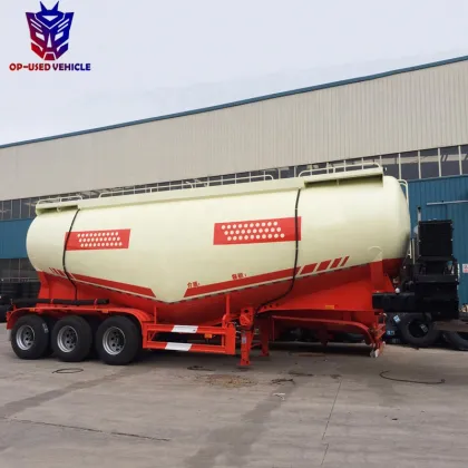 China CIMC 27 CBM Cement Truck Power Semi-Commercial Trailer