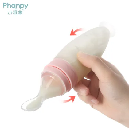 Baby Utensils Squeeze Spoon Feeding From Factory Directly