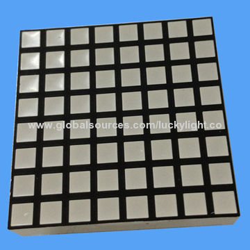 3*3mm (1.2-inch) 8 x 8 Bi-color Dot-matrix LED Display with 624nm Dominant Wavelength