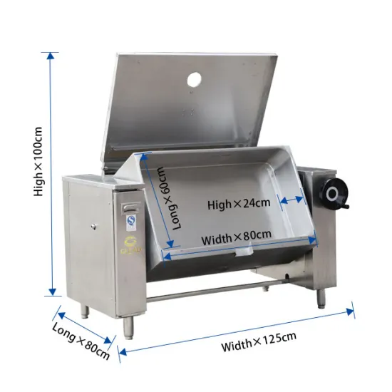 2022 Hot Sale Commercial Stainless Steel Gas Tilting Frying Pan for Restaurant