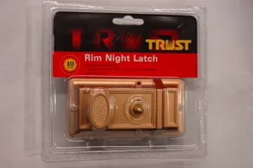 Strong Zinc Alloy Night Latch with Brass cylinder