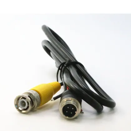 Adaptor Cable to convert 4 pin monitor to an RCA/Phono plug and 2.1mm DC Power plug