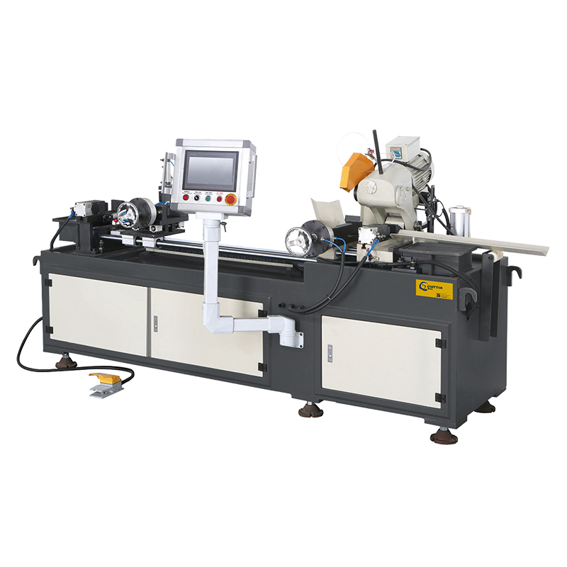 Servo CNC feeding unloading metal pipe cutter