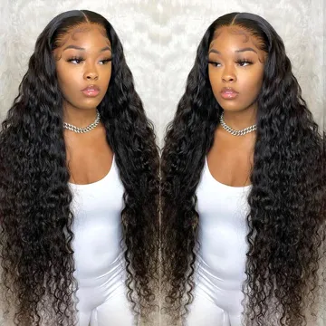 Brazilian Water Wave Wig Human Hair Wigs for Women,4*4 Lace Closure Wig With Baby Hair, 13x4 Transparent Lace Front Wig