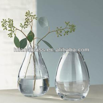 Wholesale fashionable clear glass vase