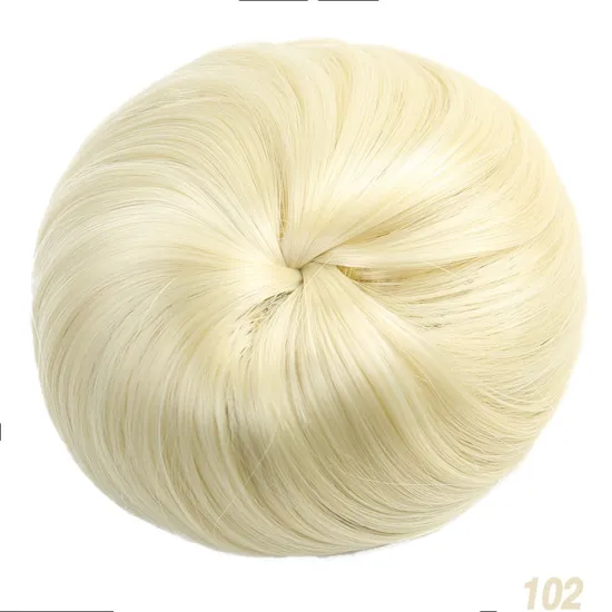 Curly Scrunchie Chignon Hair Bun Synthetic Hair Ring Wrap On  Synthetic Combs in  Messy Hair Bun Ponytails Chignon Hairpiece