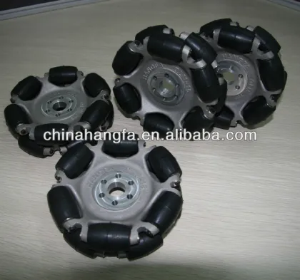 152.4mm double aluminum mecanum wheel