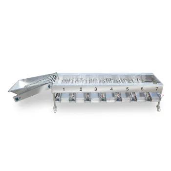 Fruit sorting machine based on size grading