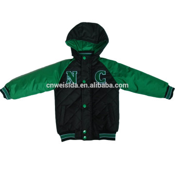 2015 black plain blank baseball jacket
