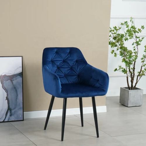 French Style Velvet Dining Chair for Restaurant