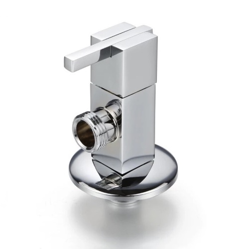 Toilet polished stainless steel angle stop valve