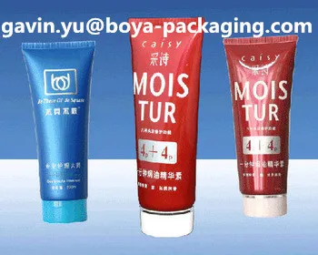 colorful bright plastic cosmetic tube cosmetic container