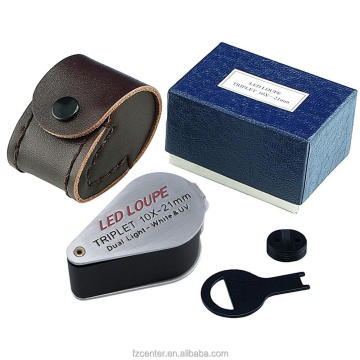 Newest Pocket Folding Jeweler's Loupe with LED Light for Gemstones