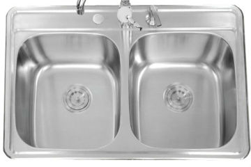 Top-Mount stainless steel kitchen sink