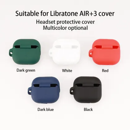 Libratone AIR+3 Buds Case Wireless Earphone Accessories Silicone Protective Case Cover with Hook