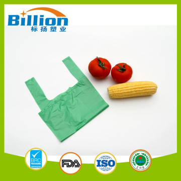 Green Color HDPE T Shirt Bag Slide Seal Deli Bag Polyethylene Films Plastic Bags