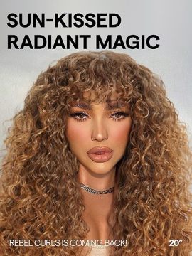 Shaggy Haircuts Ombre Curly Wig