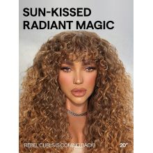 Coupes de cheveux hirsutes ombre Curly Wig