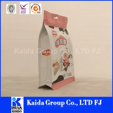 latest style high quality quad seal foil pouch packaging