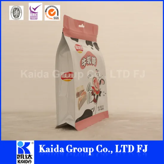 latest style high quality quad seal foil pouch packaging