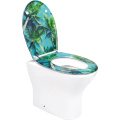 Patterned Duroplast Toilet Seat Soft Close (coco)