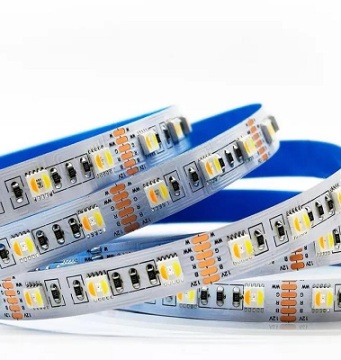 12mm 5-in-1 RGBWW & RGB+CCT LED Strip Lights - 60 LEDs/m, 12V/24V, 5050 SMD, Indoor, Cuttable