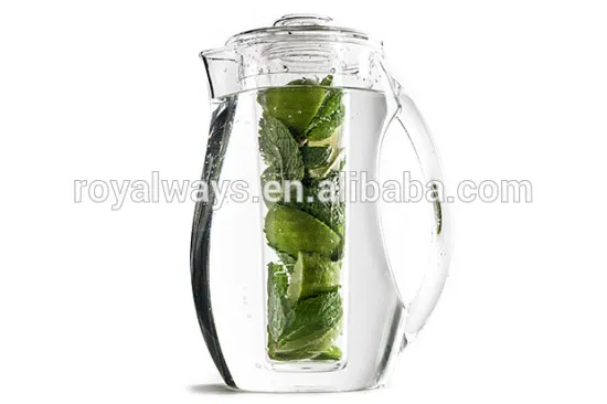 Wholesale plastic acrylic fruit infusion pitcher
