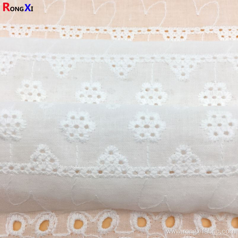 Plastic organic Cotton Embroidery Fabric