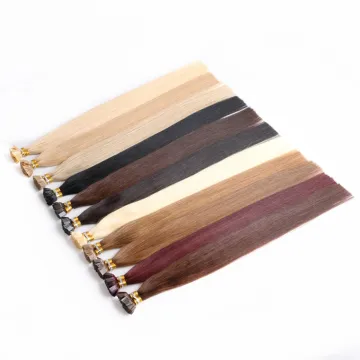 Easy Remove Custom russian flat tip hair extension human strands flat tips hair