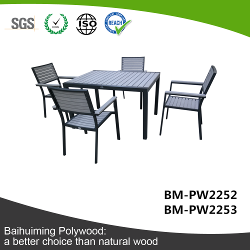 UV-resistant Clean Easily PS Plastic Desk and Chair BM-PW2252 BM-PW2253