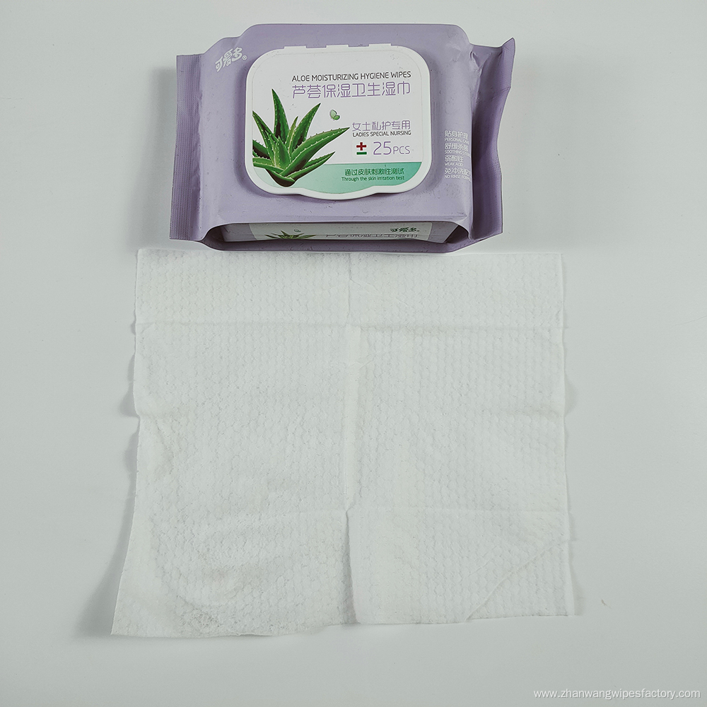 Disposable Adults Cleansing Feminine Hygiene Wipes