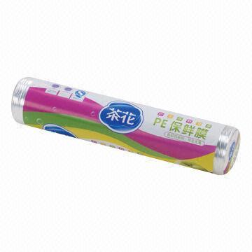 Cling wraps on a roll, material of PE, for food fresh keeping with GS approved