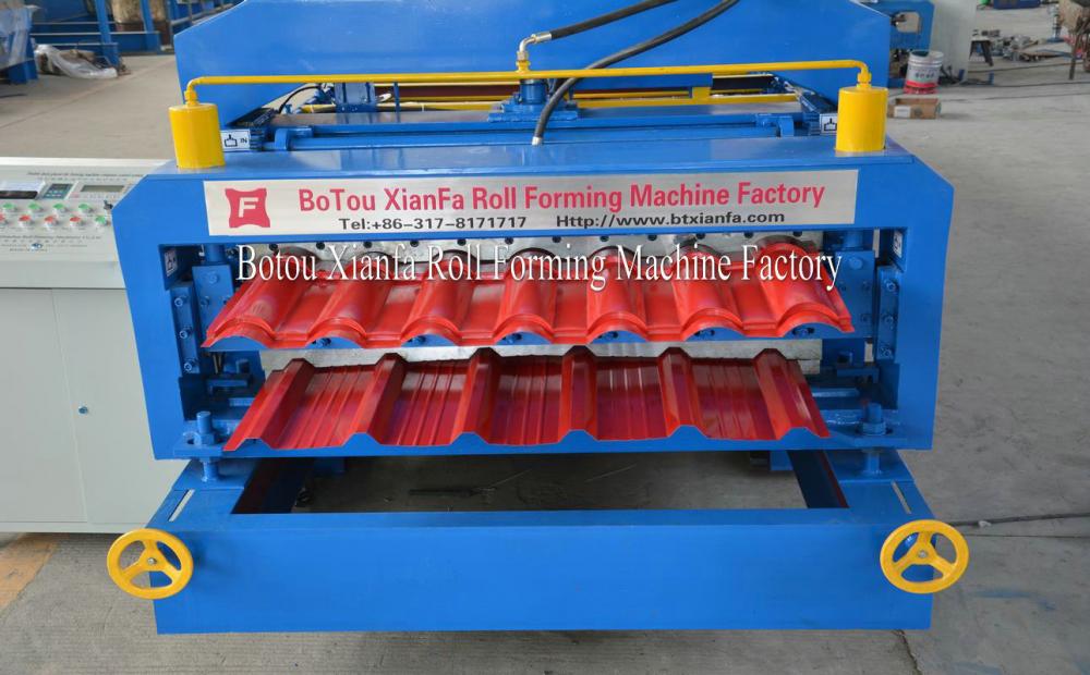 Color Metal Sheet Roof double roll forming machine