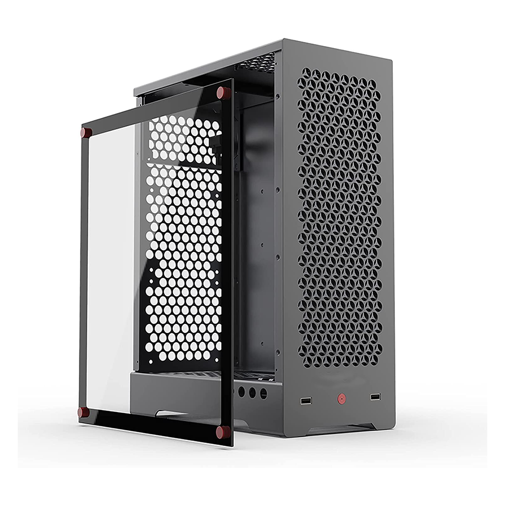 Custom Black Aluminum Anodizing Full PC Tower Case Enclosure