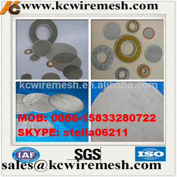 Manufacture!!!!!!!! KANGCHEN 30mm diameter ss wire mesh filter discs