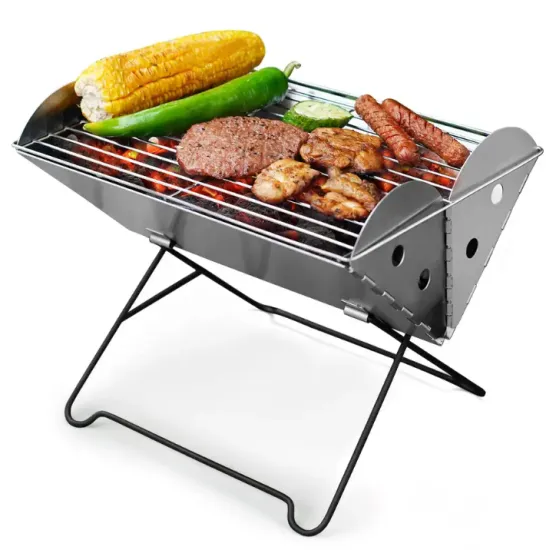 Camping Folding Barbecue Stove Fire Pit Rack Outdoor BBQ Grill Custom Charcoal Grill For Party
