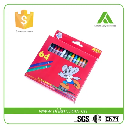 high quality wax crayon EN71 kids art crayon