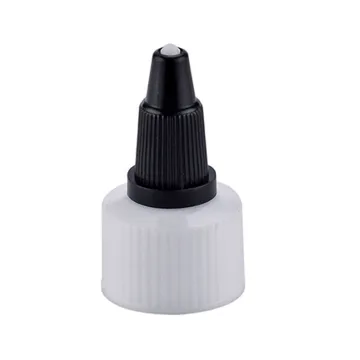 20/410 24/410 28/410 plastic black twist lock top cap for cosmetic bottle