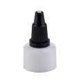 20/410 24/410 28/410 PLÁSTIC BLACK TWIST LACK TOP CAP para garrafa de cosméticos