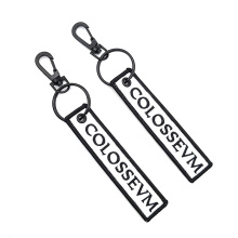 Výšivka Jet Klíčová značka oboustranná tkanina Keychain