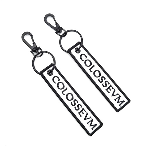 Výšivka Jet Klíčová značka oboustranná tkanina Keychain