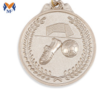 Custom Sports Football Ribbon Silver Medals