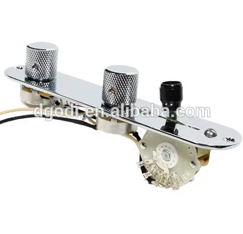 electric guitar parts of chrome plated steel guitar bridge and knob from china manufacturer
