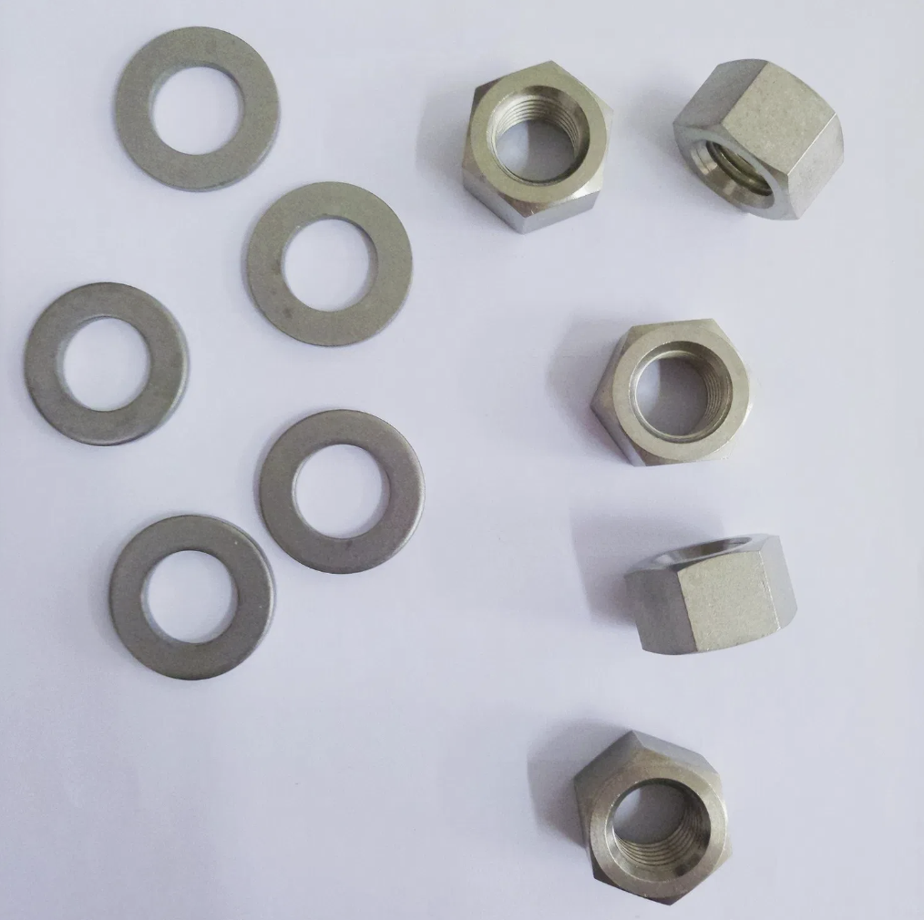 Titanium hardware washer
