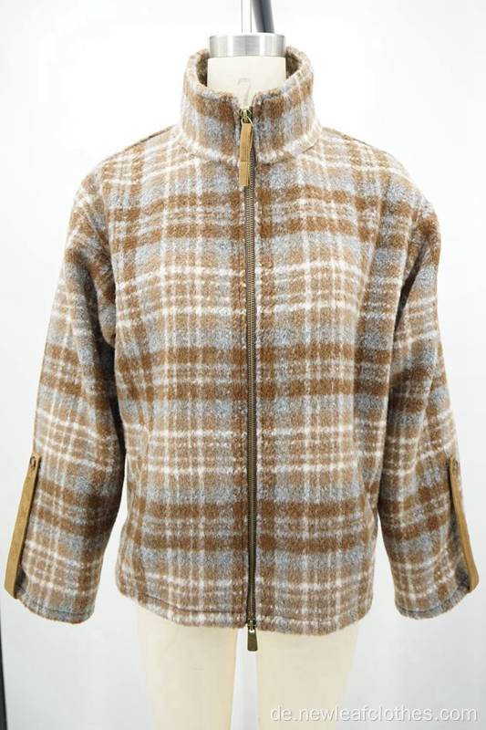 100%Polyester Tweeds 400g Damenjacke