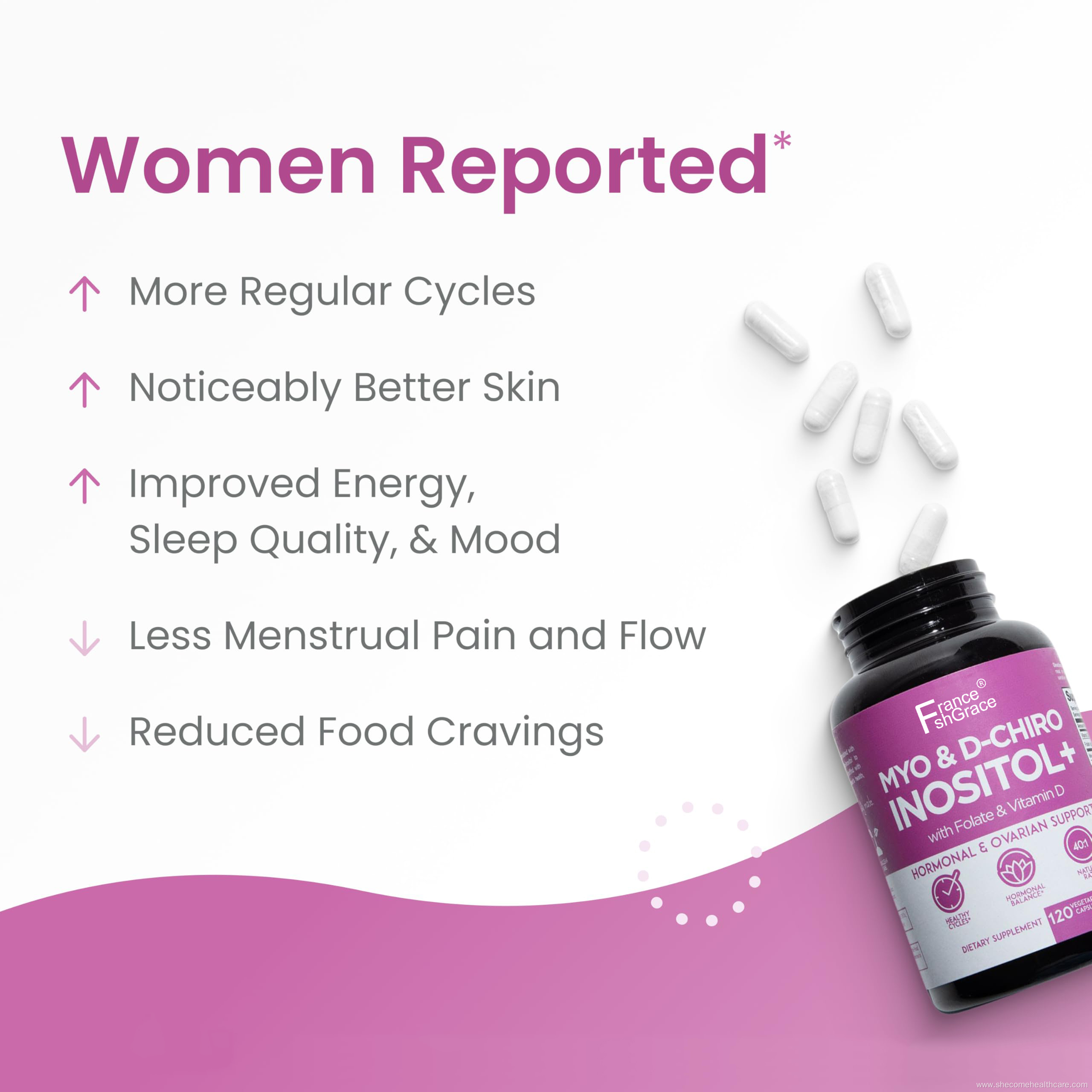 Myo-Inositol & D-Chiro Ovarian Support Inositol capsules