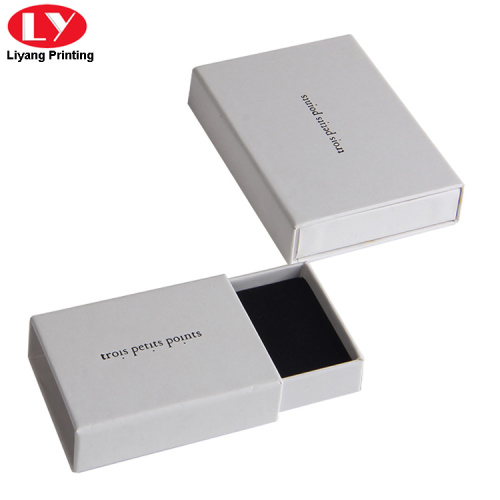 High Quality Sliding White Jewellery Gift Box