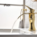 Speziales Design Gold polnischer Badezimmer Wasserhahn